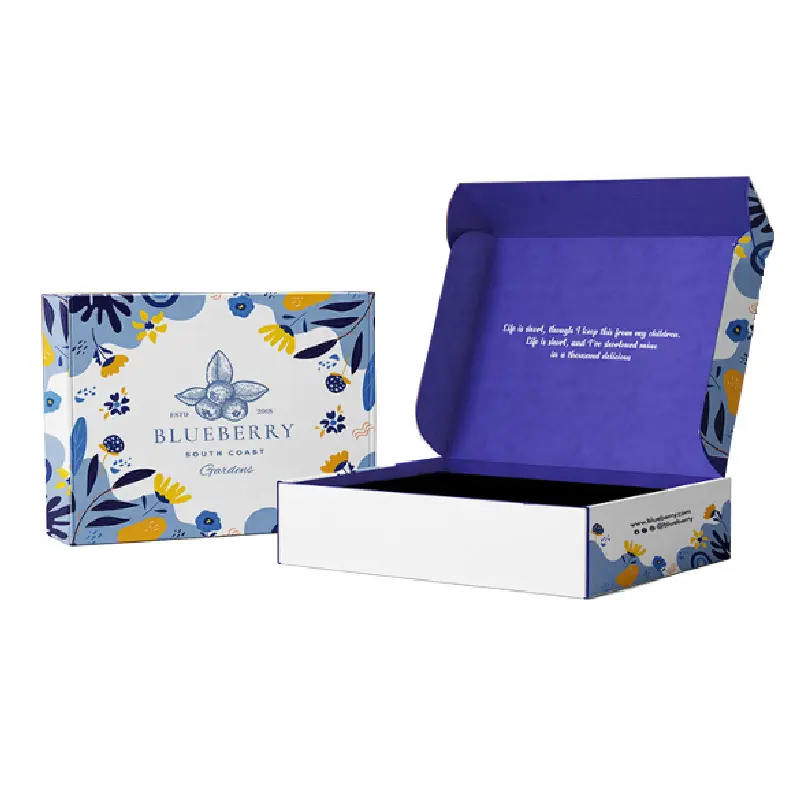 Custom Personalized Customized Double Sided Printed Folding Cardboard Postal Boxes Suppliers, Factory
