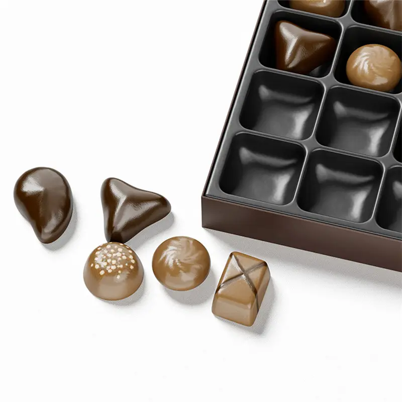Custom Customized Hot Stamped Bow Chocolate Gift Packing Box With Logo Supplier, Factory