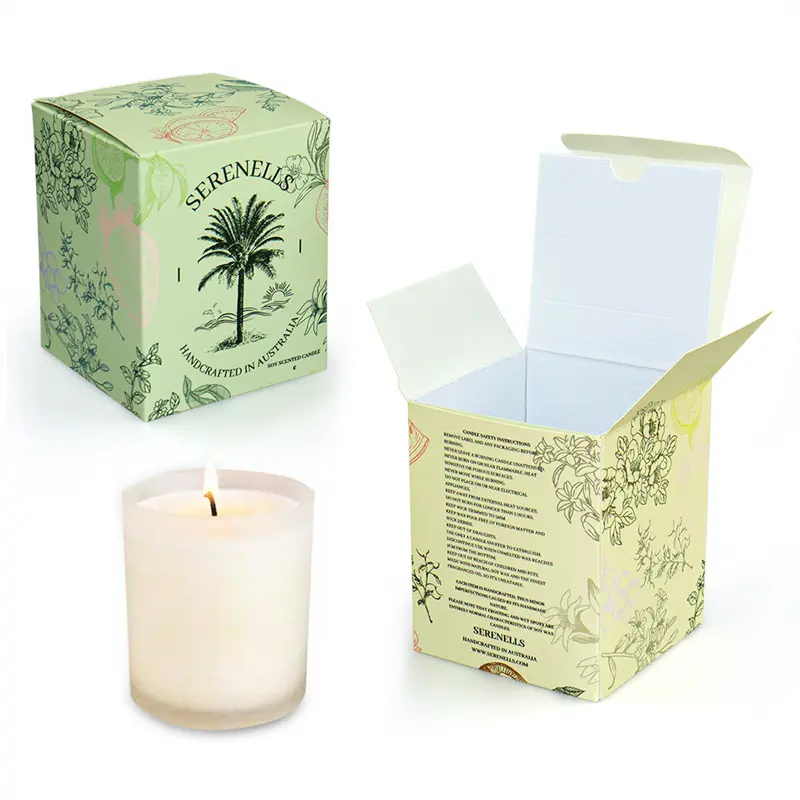 High-Quality Customized Personalized Cardboard Folding Paper Boxes For Candles Supplier, Factories
