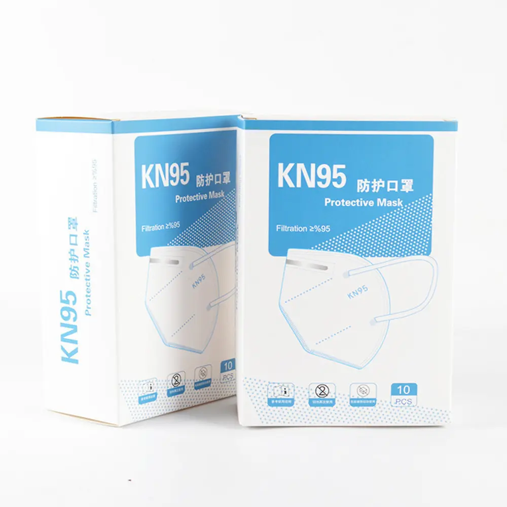 Custom Customized Printed Medical Masks Folding Packaging Boxes Suppliers, Factory