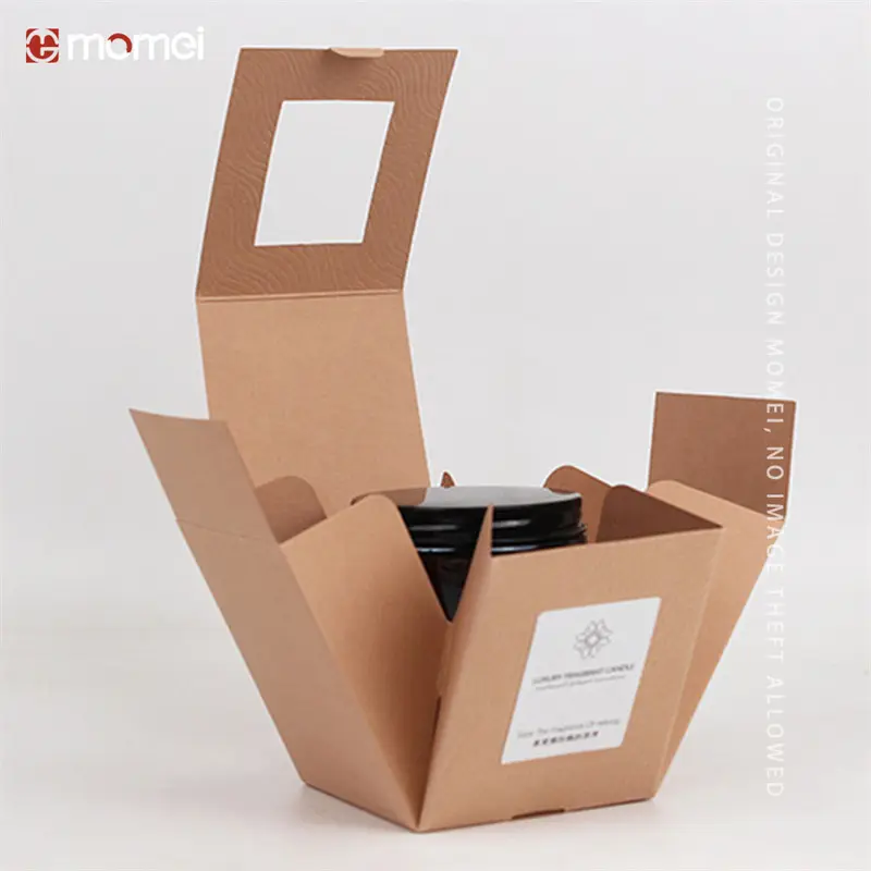 Custom One-Piece Design Specialty Paper Candle Packaging