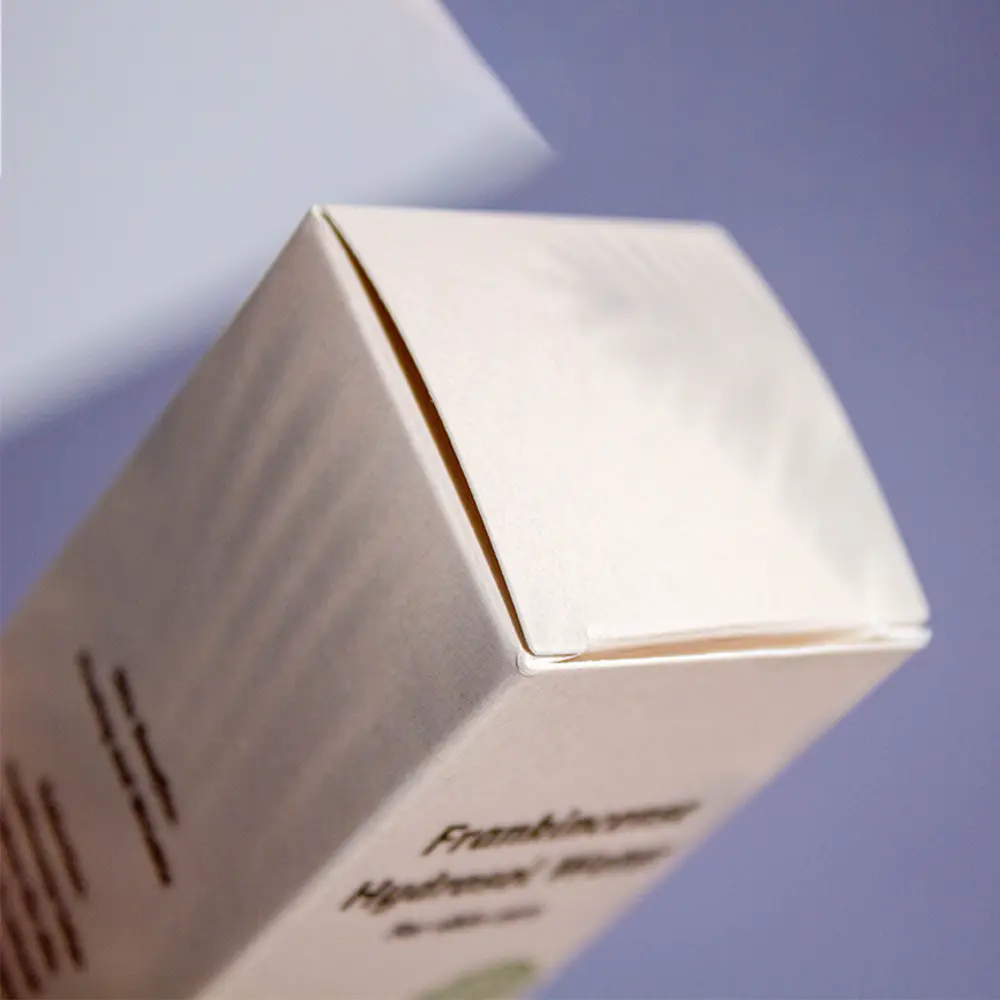 Custom Printed Mono Carton Box Skincare Products White Card Folding Packaging Boxes