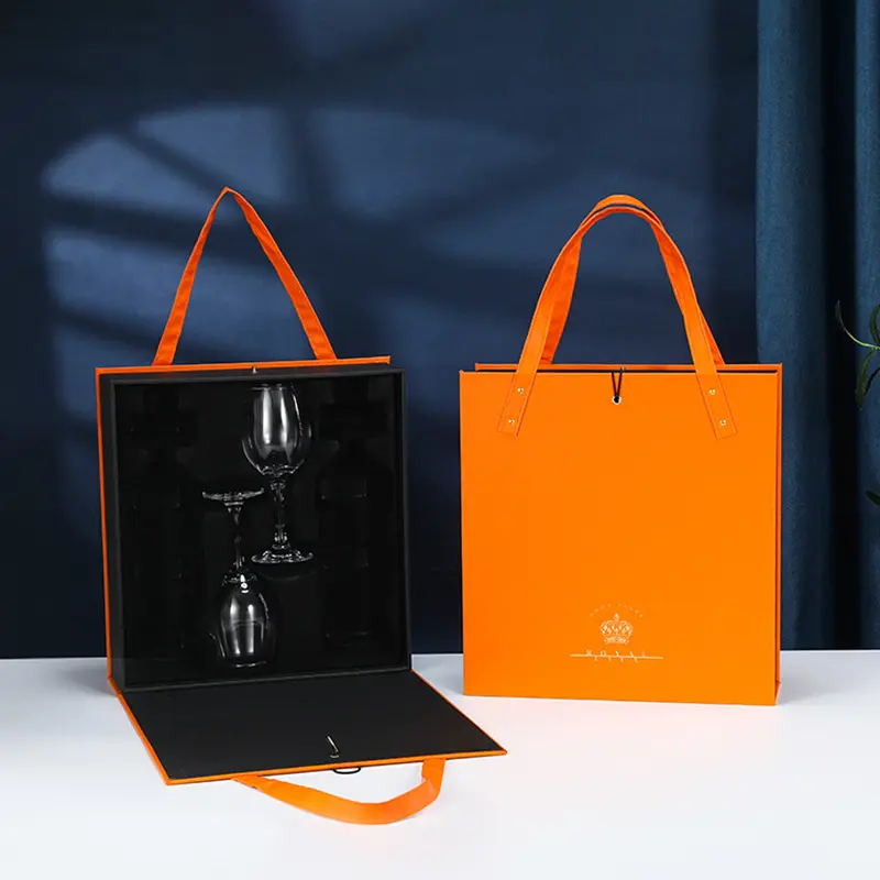 Custom Customized Design Personalised Wine Package Gift Boxes For Wine Glasses Factory, Factories