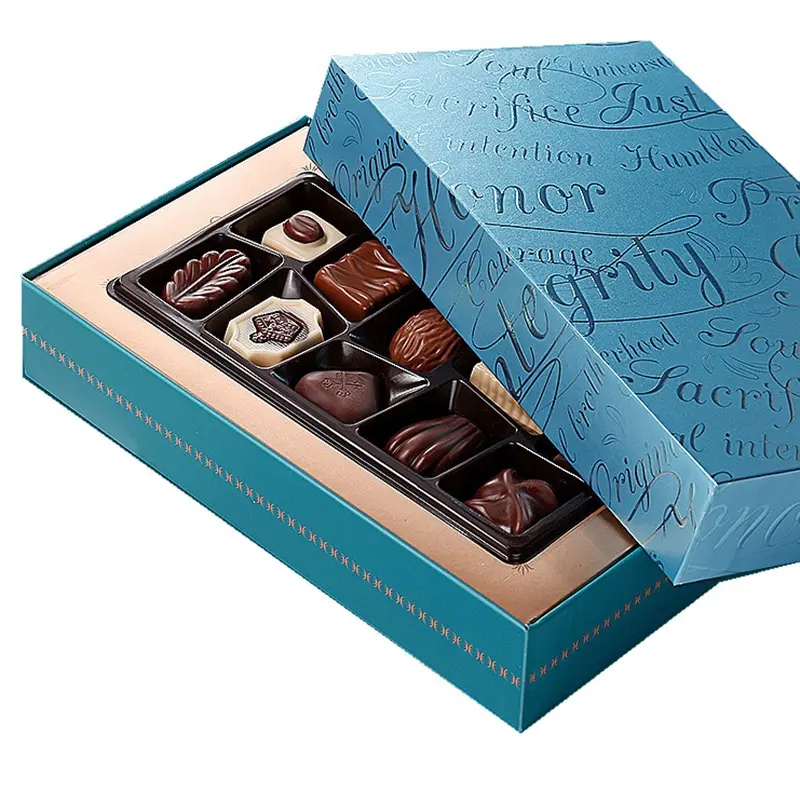 Custom Personalised Customized Premium Empty Chocolate Boxes Gift Packaging With Inserts Suppliers, Factories