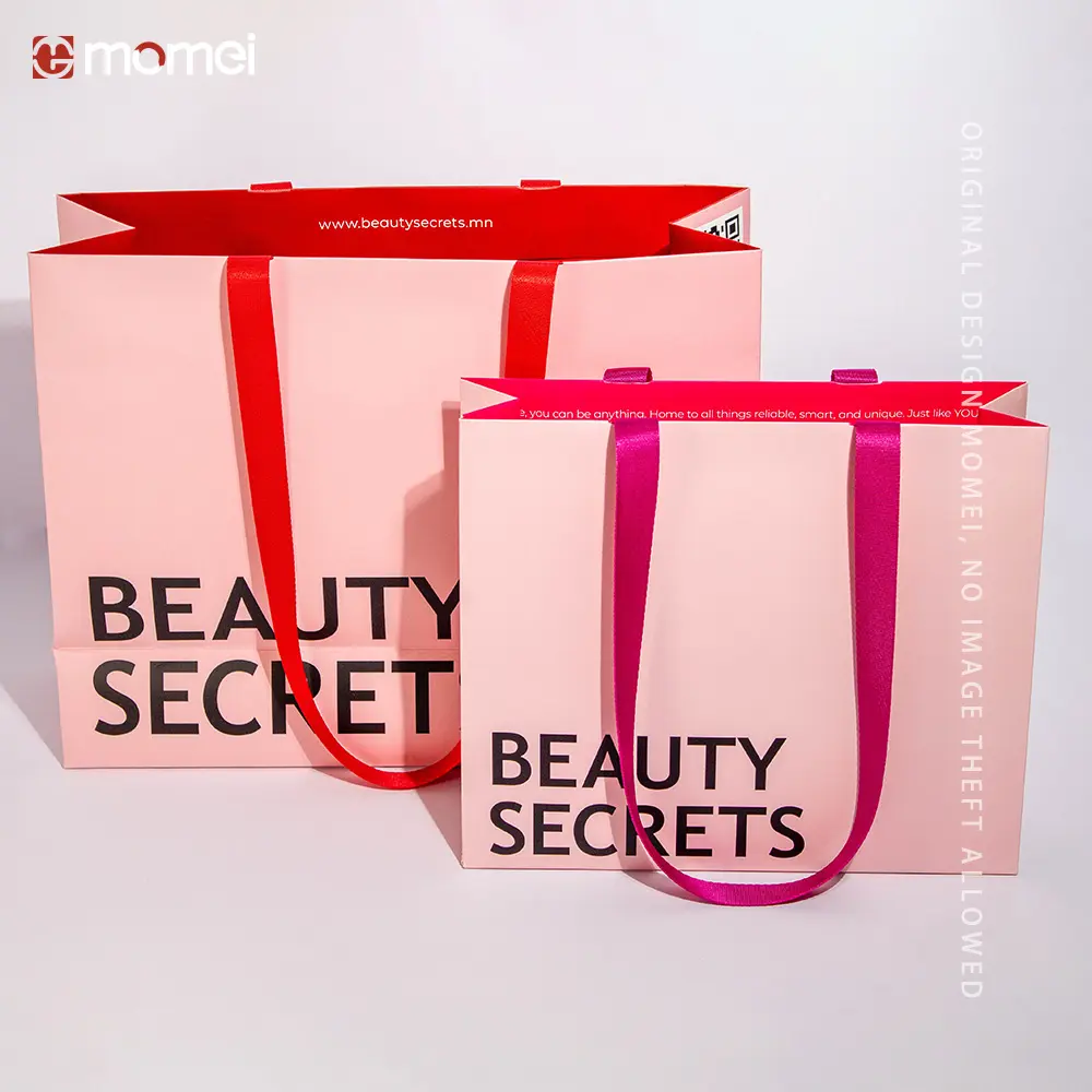 Custom Pink Gift Paper Bag