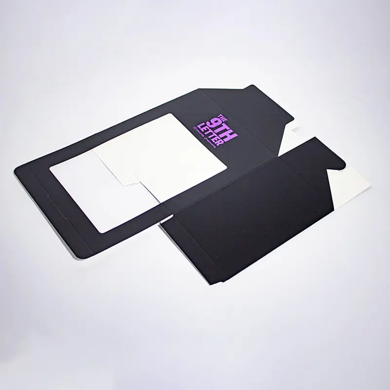 Custom Paper Purple Gold Hot Stamping Process Square Baseball Hat Shipping Boxes