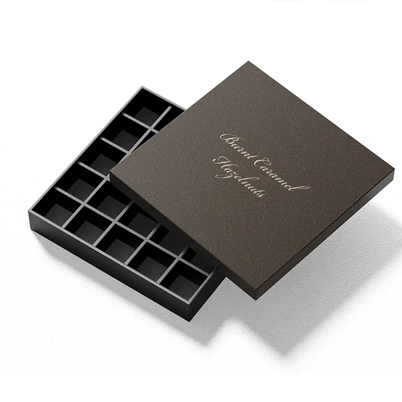 High-Quality Customized Square Foil Stamped Blister Inserts Rigid Chocolate Boxes Factories, Service