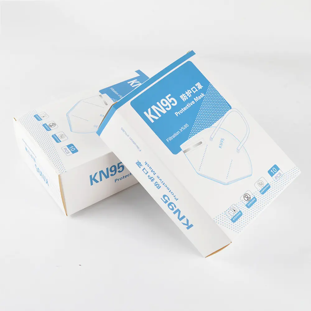 Custom Customized Printed Medical Masks Folding Packaging Boxes Suppliers, Factory