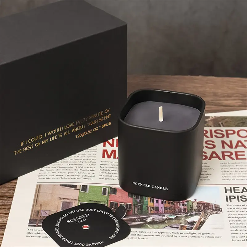 Custom Customized Bronze Foil Stamping Candle Box With Insert Factory, Factories