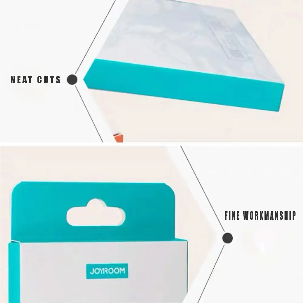 Custom Personalized Hot Stamping Process Hanging Type Lens Protection Film Paper Packaging Box Supplier, Service