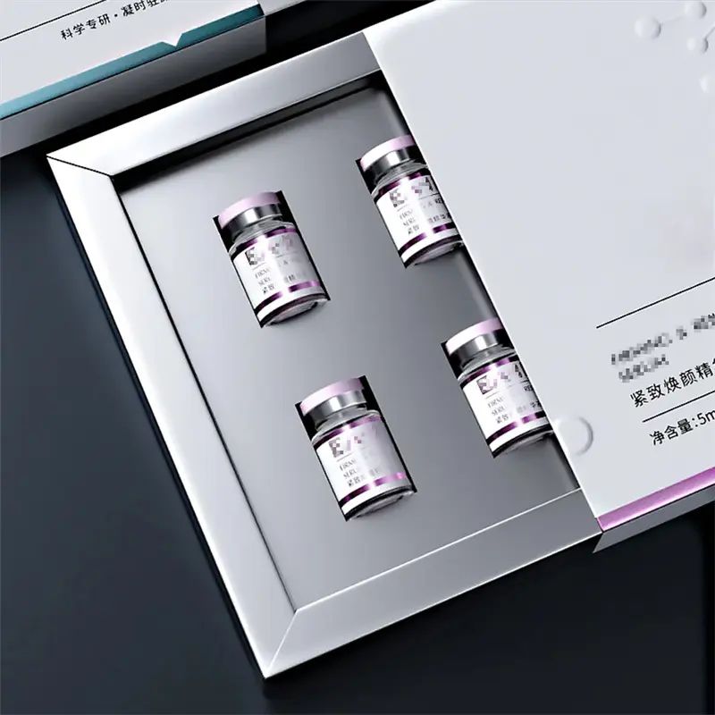 High-Quality Customized Silver Cardboard Skincare Boxes from China Suppliers | Anti-Wrinkle Essence Packaging Factory Supplier, Factories
