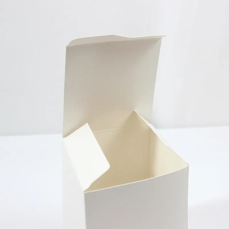 Custom Customized Personalized Square White Card Foil Stamping Candle Boxes Factory, Service