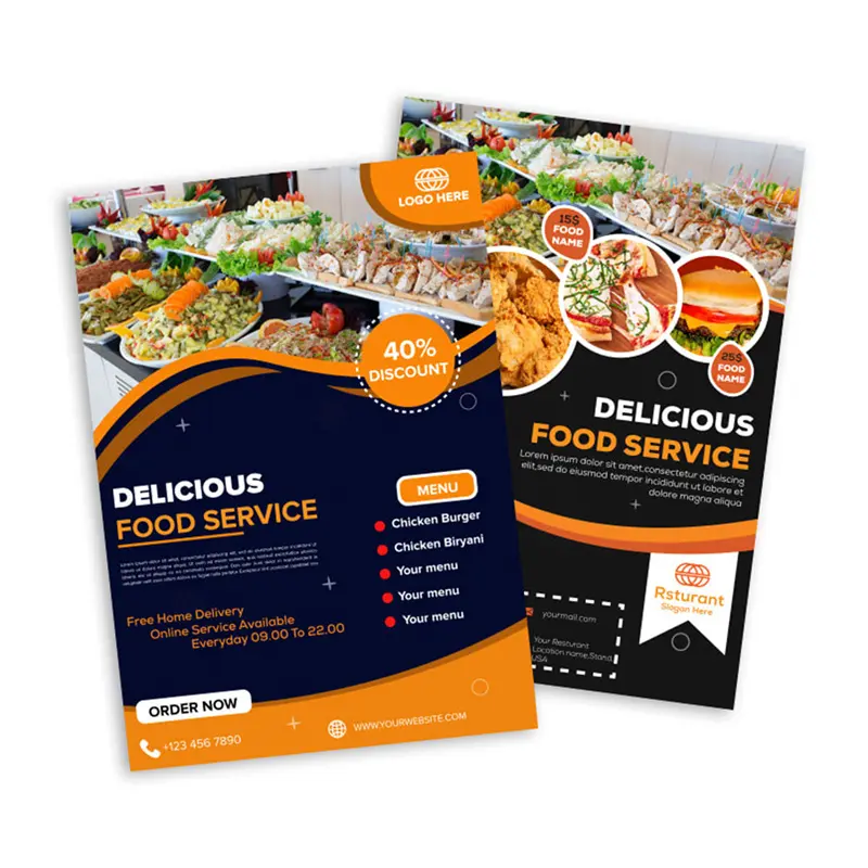 High-Quality Customize Simple Food Booklet Hamburger Restaurant Menu Design Suppliers, Factories