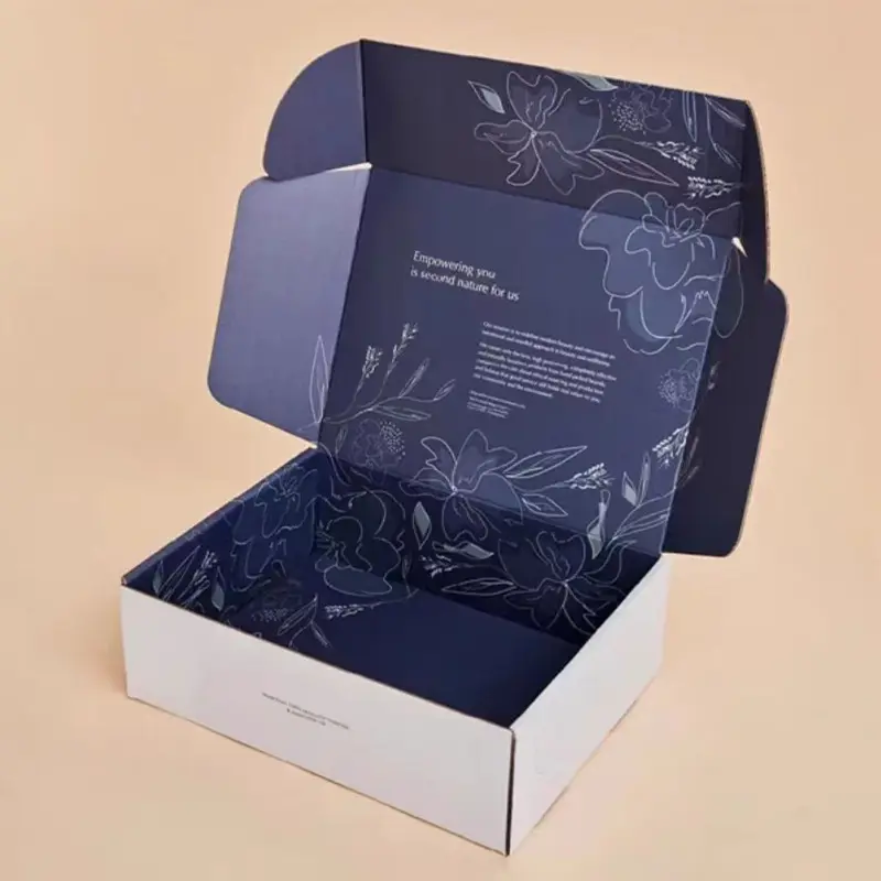 Custom Personalized Customized Double Sided Printed Folding Cardboard Postal Boxes Suppliers, Factory