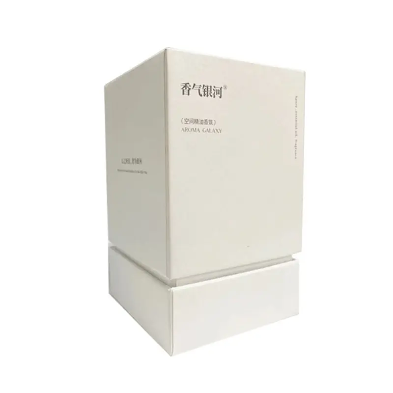 Custom Printed Essential Oil Perfume Gray Board Box For Gift Packing