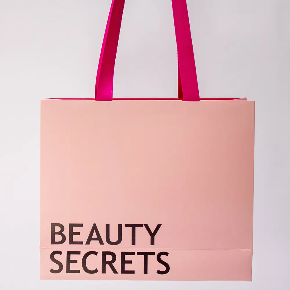 Custom Pink Gift Paper Bag