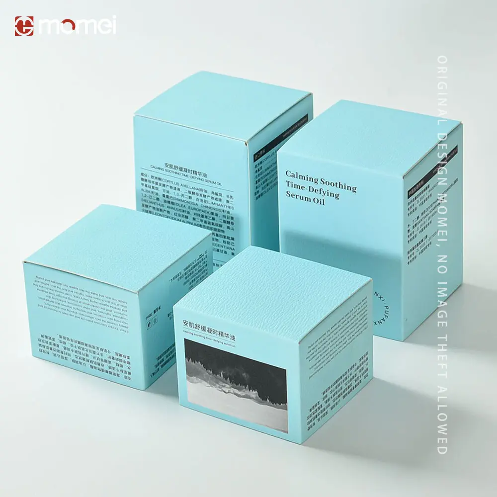 Custom Embossed Cosmetic Printing Foldable Paper Boxes For Packing