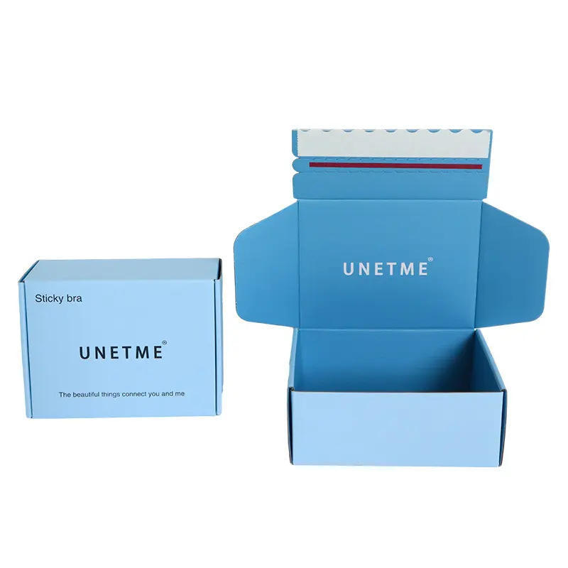Custom Customized Hot Stamping Tear Off Small Corrugated Cardboard Boxes With  Logo Supplier, Suppliers