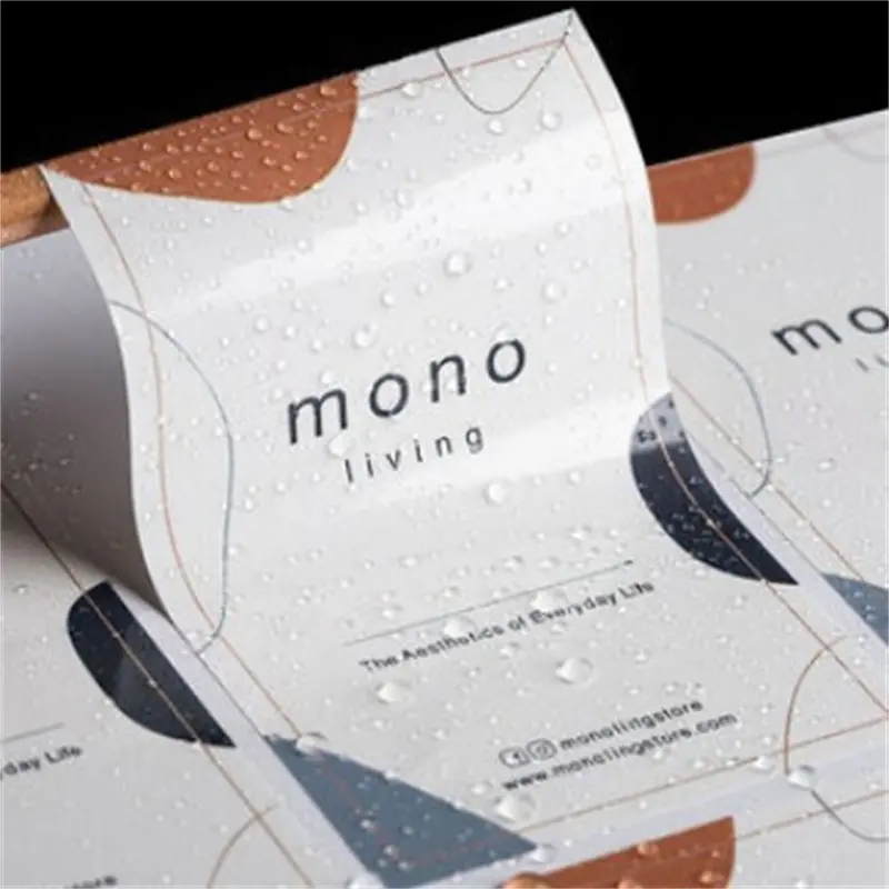 Custom Design PP Synthetic Paper Waterproof Labels