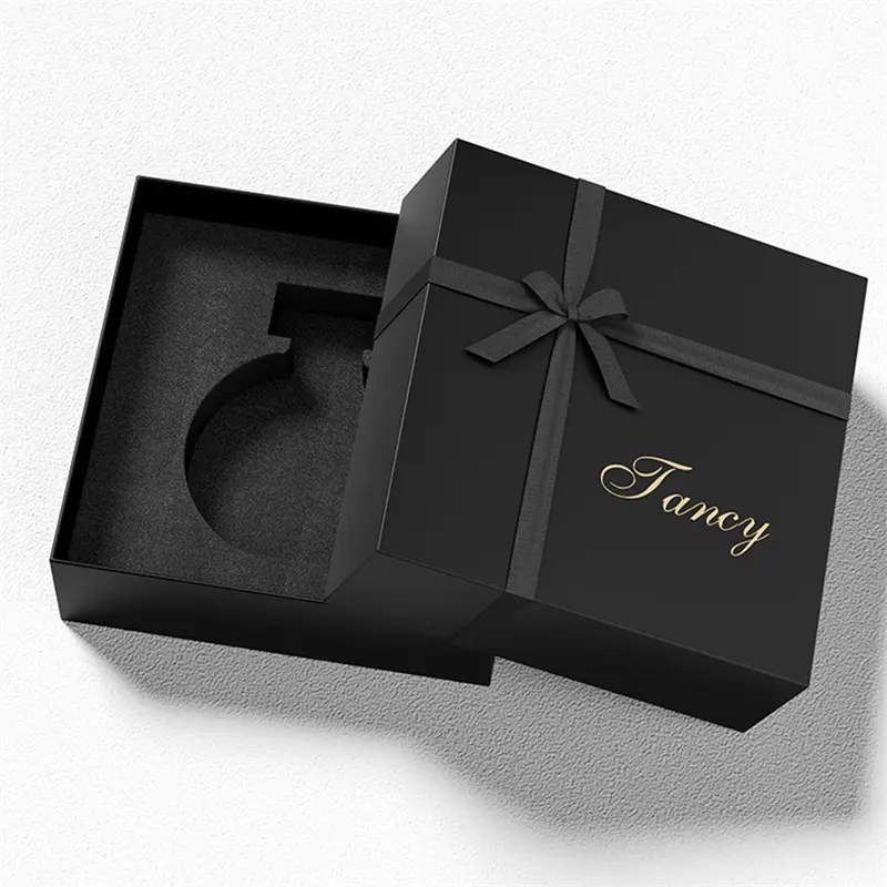 High-Quality Customized Bow Stamping Perfume Gift Boxes With Inserts Factory, Factories
