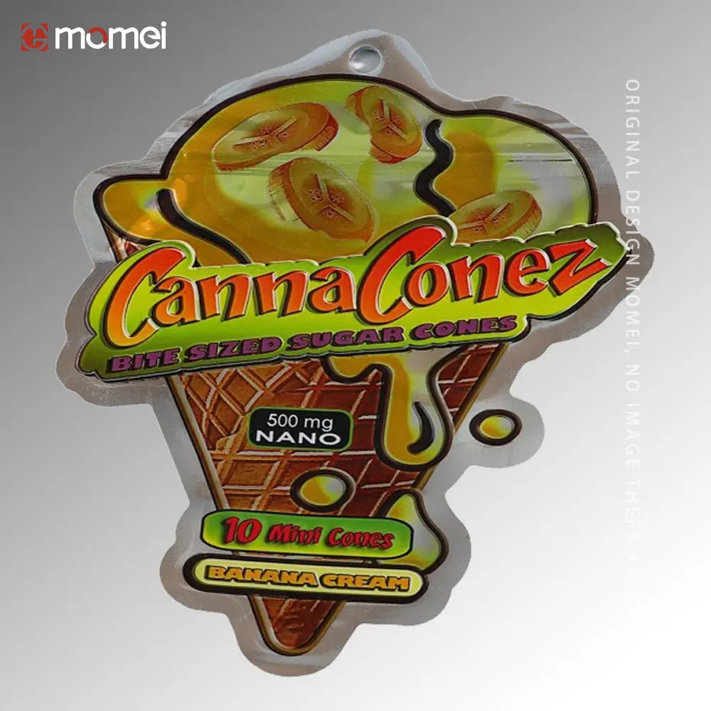 Custom Holographic Zipper Standing Up Sweet Pouch Printing Packaging Doypack Factory, Factories