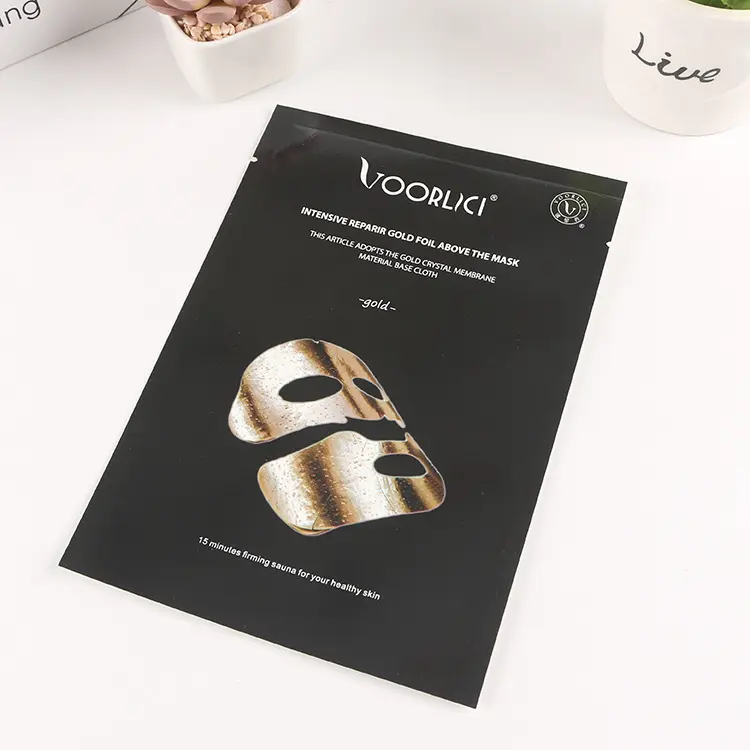 Custom Designed Face Masks Mylar Aluminium Foil Zip Lock Bag
