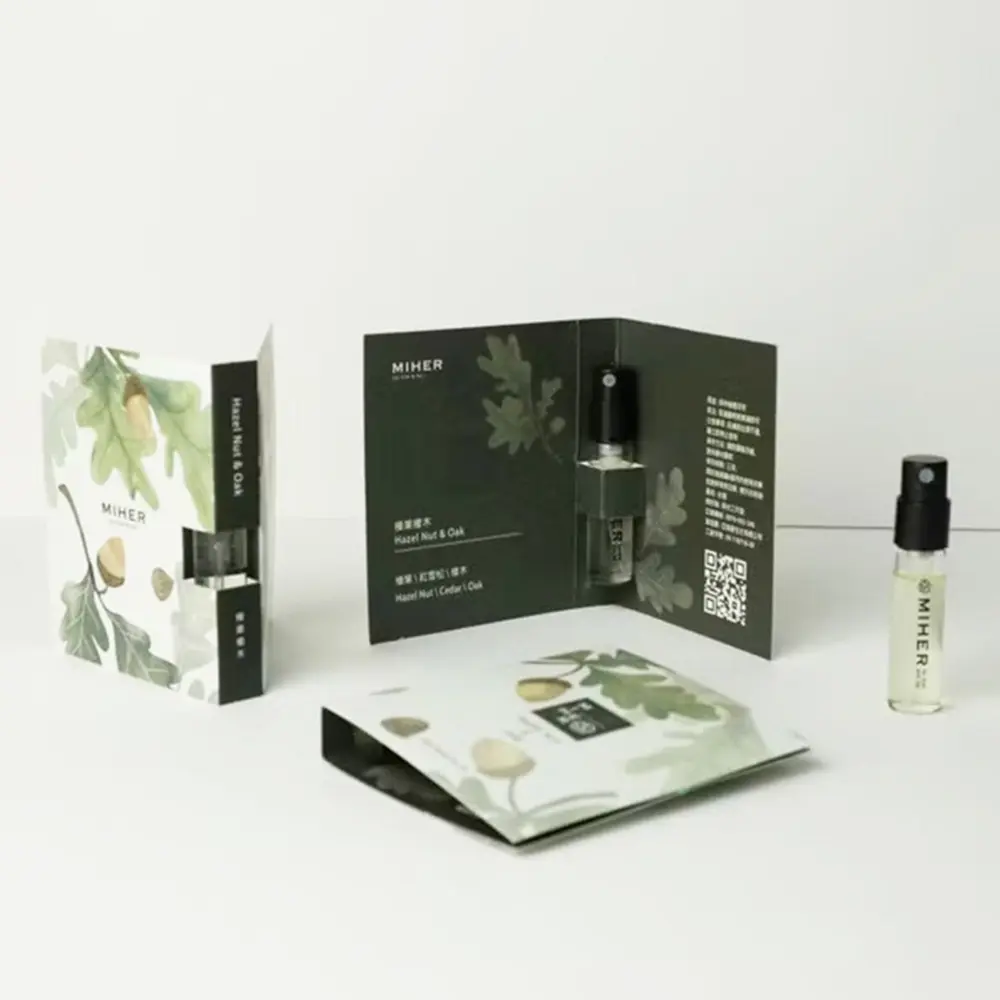 Custom Folding Card Box For Perfume Sample Packaging