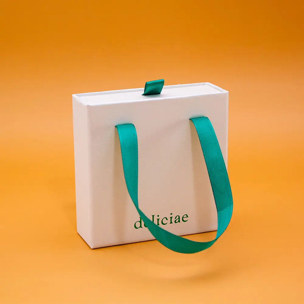 Custom Printed Paper Hot Foil Stamping Jewelry Cardboard Gift Packing Boxes With Handles Factory, Service