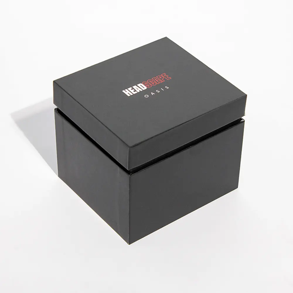 Custom  Personalized Gray Board Satin Lined Gift Box Packaging For Massage Devices
