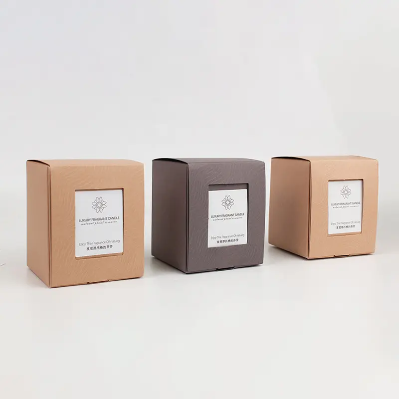 Custom One-Piece Design Specialty Paper Candle Packaging