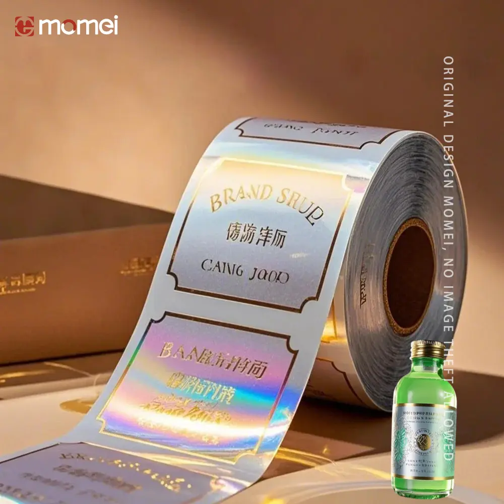 Custom Roll Die Cut Vinyl Business Personalised  Holographic Labels Stickers Printing Factory, Factories