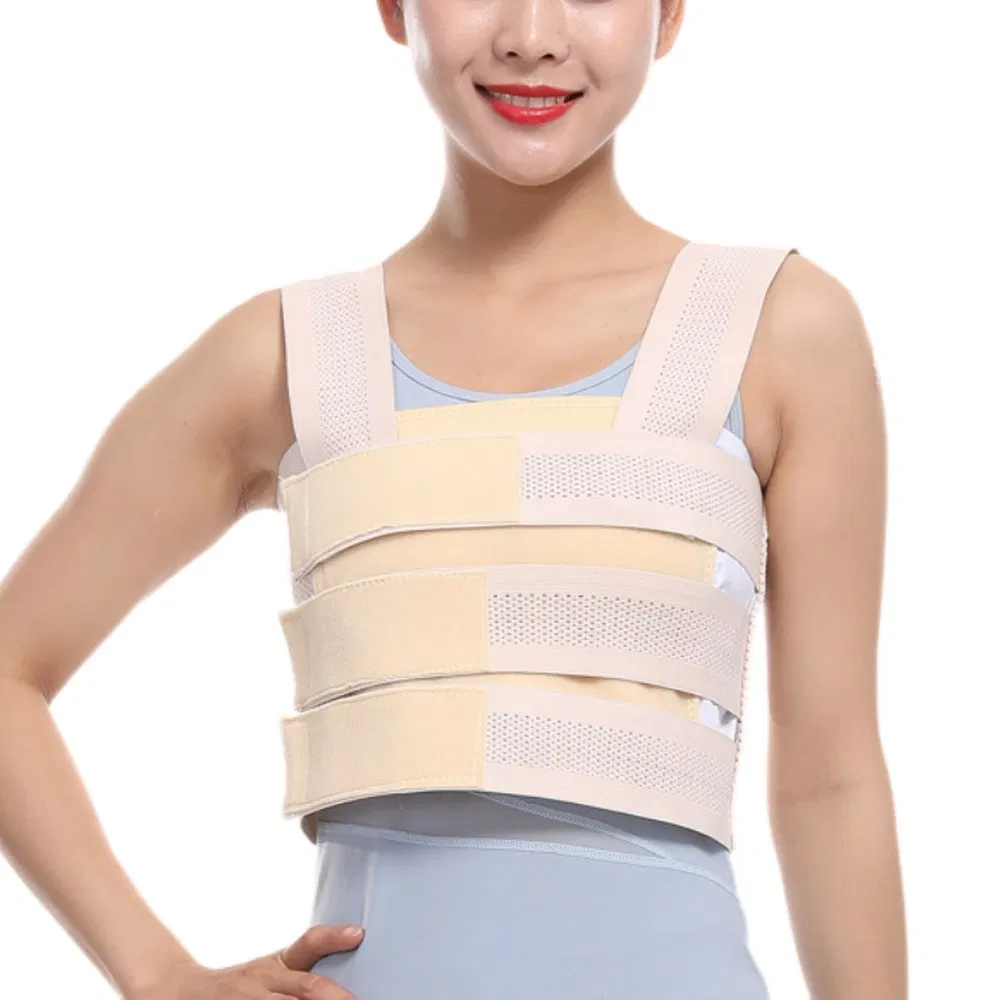 Wearable sweat-absorbing elastic breast pressure bandage abdominal bandage for hemostasis after thoracic surgery