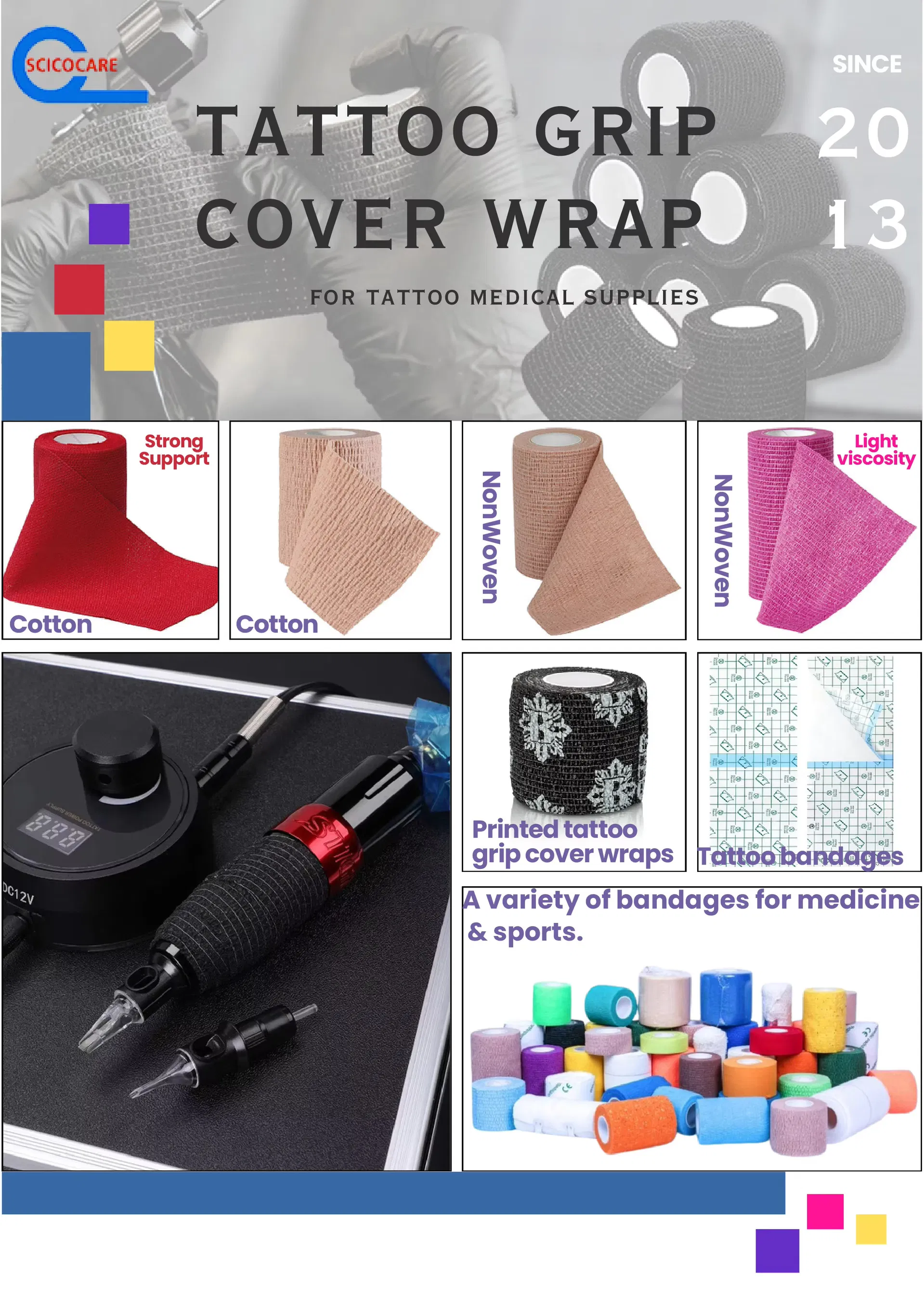Tattoo Grip Cover Wrap 1