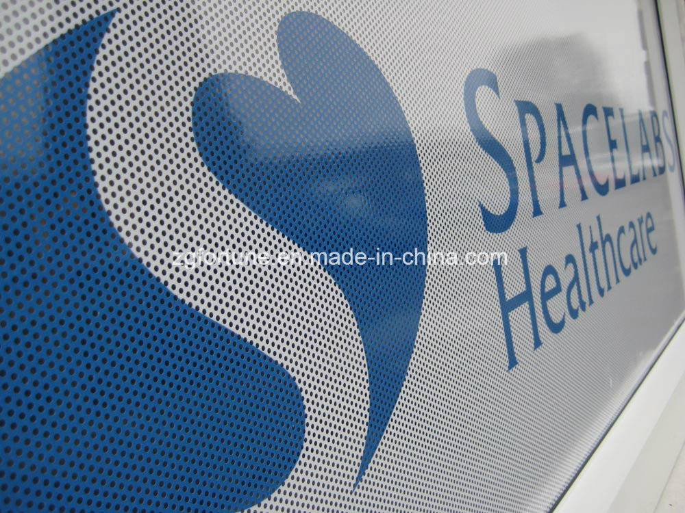 Perforated Ecosolvent Window Glass Self Adhesive Sticker Printing PVC Car Vinyl Wrap