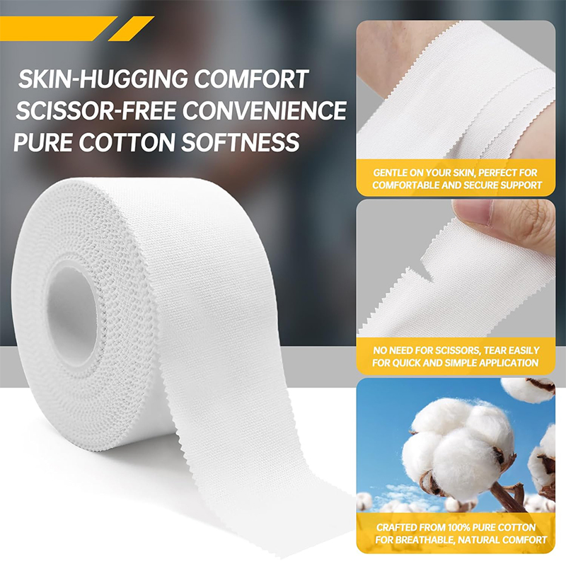 Breathable 100% Zinc Oxide Latex Free Muscle Support Athletic Sport Tape