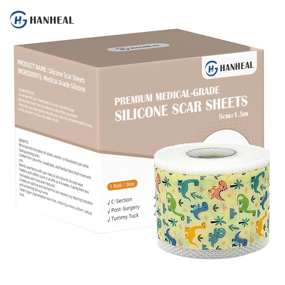 Custom Medical Silicone Scar Tape Scar Away Silicone Sheets Waterproof Silicone Gel Tapes for Keloid Scars