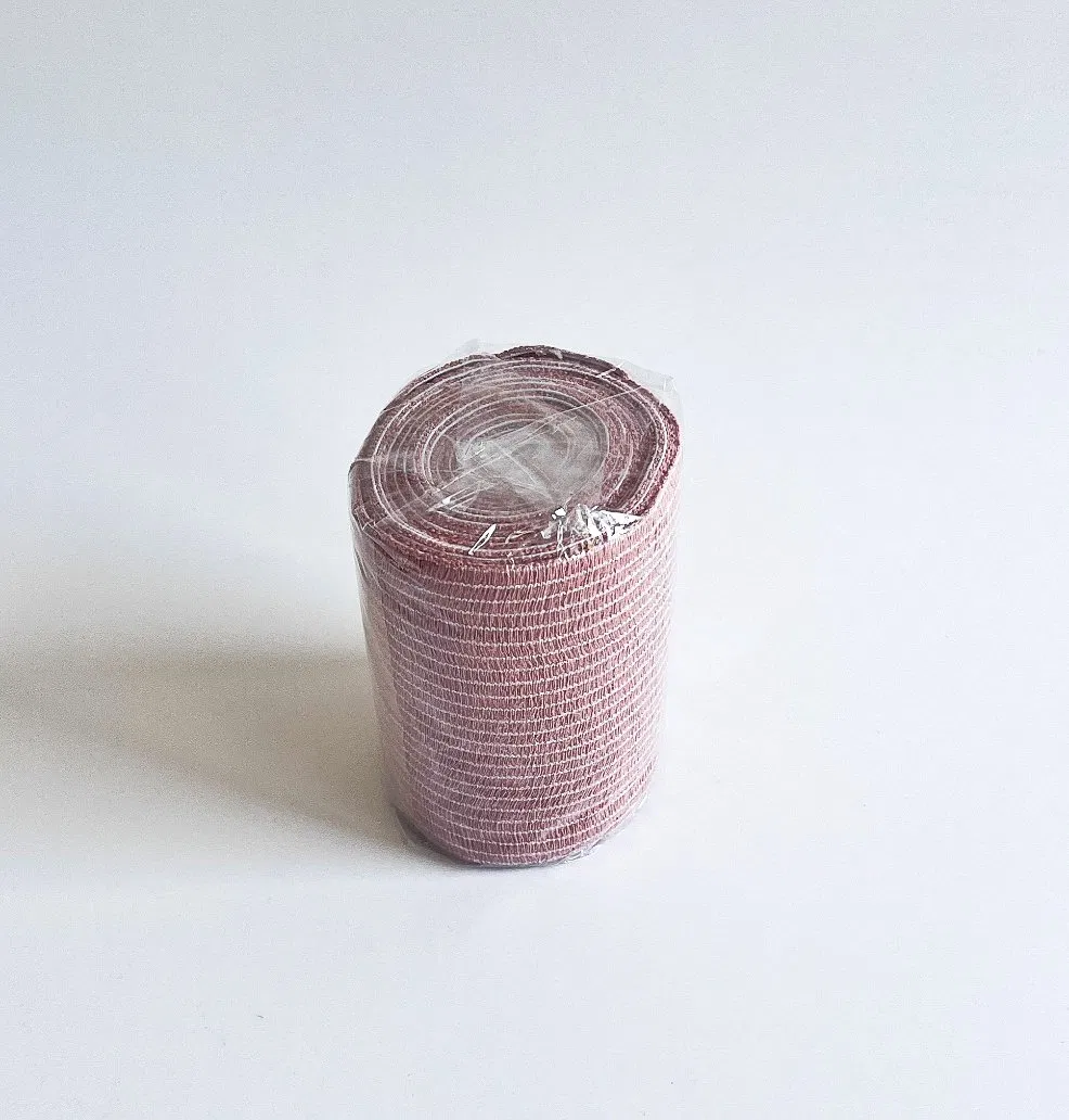 CE/FDA/ISO Certified Medical Elastic Bandage Wrap Compression Roll with Breathable Aluminum Clips