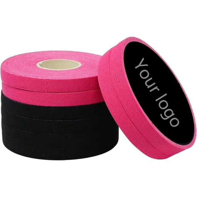 Athletic Sport Tape 0.8cm Zinc Oxide Print Finger Wrap Pink Sport Strapping Tape for Wrist Support