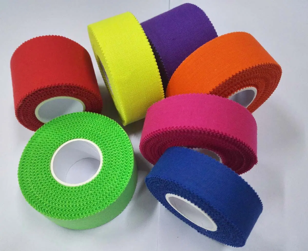 Colored Cotton Breathable Cotton Strapping Rigid Athletic Tape Sports Tape Compression Wrap Taping 3.8cmx9.14m/1.5"X10yards