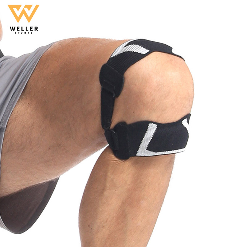 Elastic Breathable Knee Brace Straps with Silicone Pad Knee Support for Jump