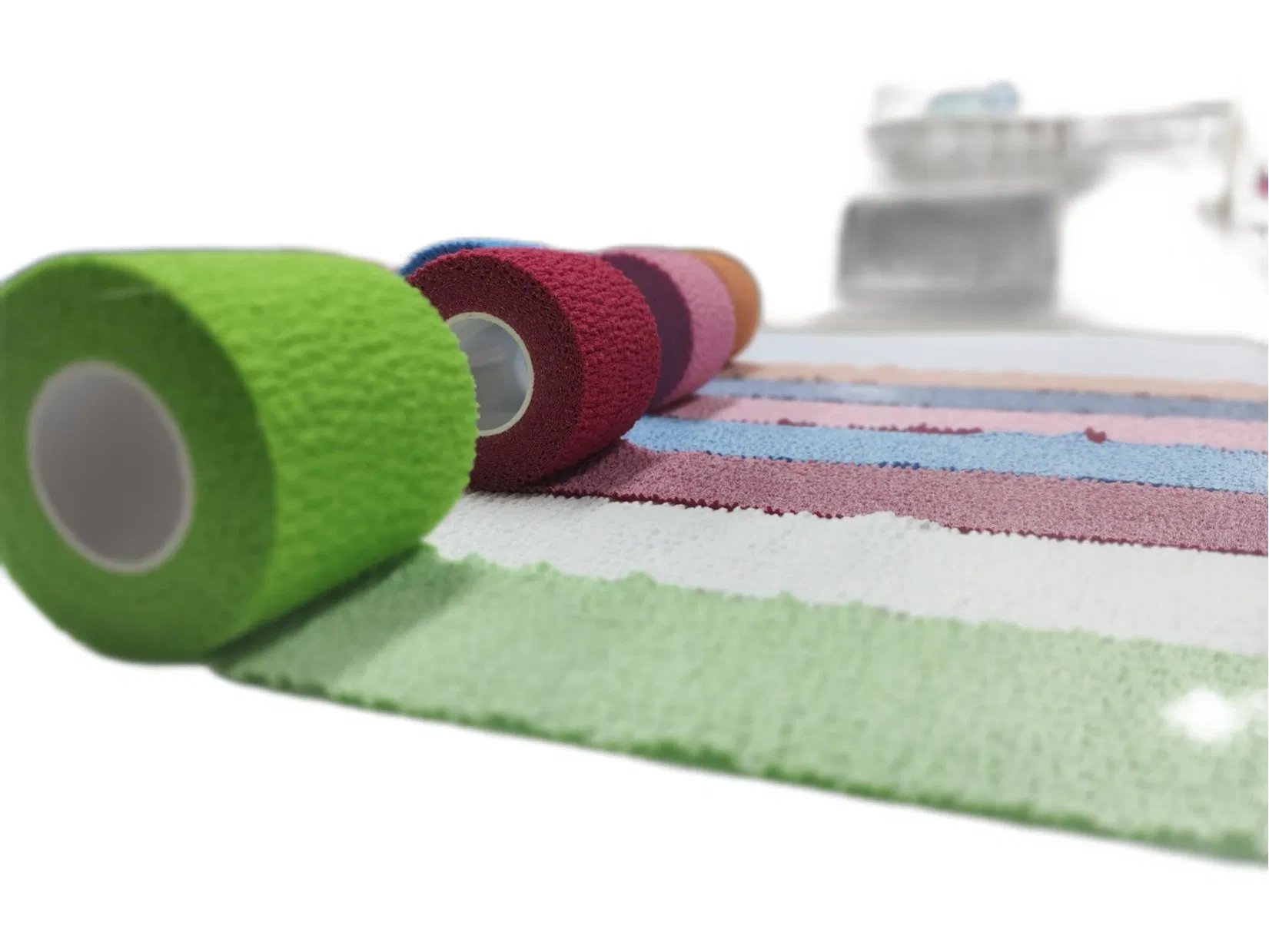 Size 2"X 5yards TPS Hand Tear Cotton Stretch Tape Light Elastic Adhesive Bandage Tearable Eab Light Eab