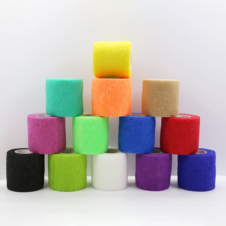 Colorful Sport Self Adhesive Elastic Bandage Wrap Tape 4.5m Elastoplast for Knee Support Pads Finger Ankle Palm Shoulder