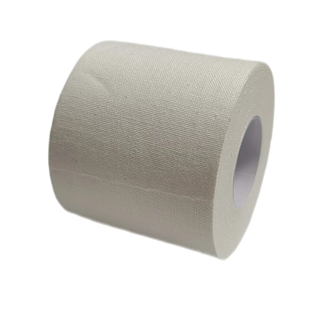 White Cotton Rigid Athletic Sports Strapping Tape