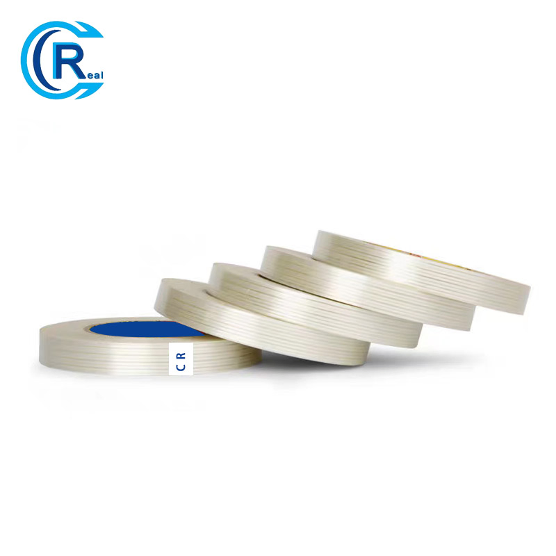 Filament Strapping Tape, 2 Roll 2 Inch X 35 Yards 5.5 Mil, Heavy Duty Transparent Reinforced Fiberglass Tape