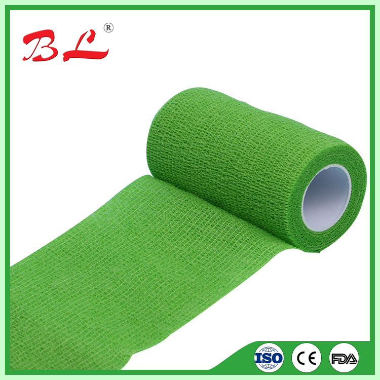 High Quality Elastic Self Adhesive Bandage/Cohesive Bandage Latex Free Vet Wrap -F