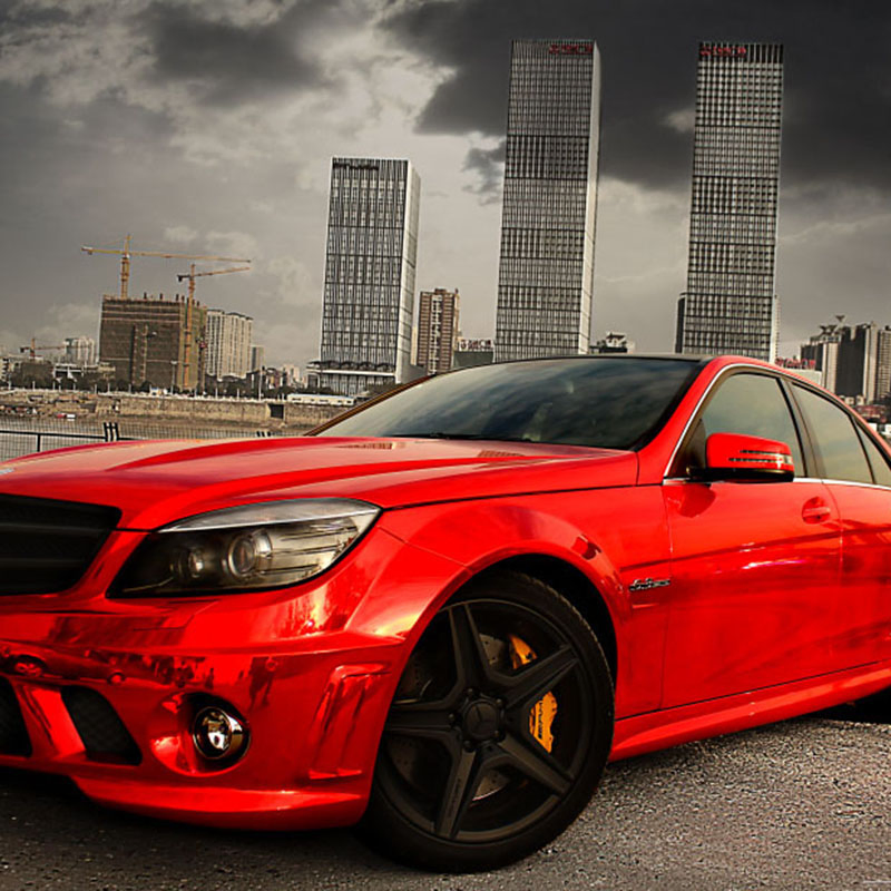 Wrapmaster Hot Selling 1.52*18m Waterproof Air Bubble Free Self Adhesive Mirror Chrome Plating Car Wrapping PVC Sticker Vinyl Car Wrap