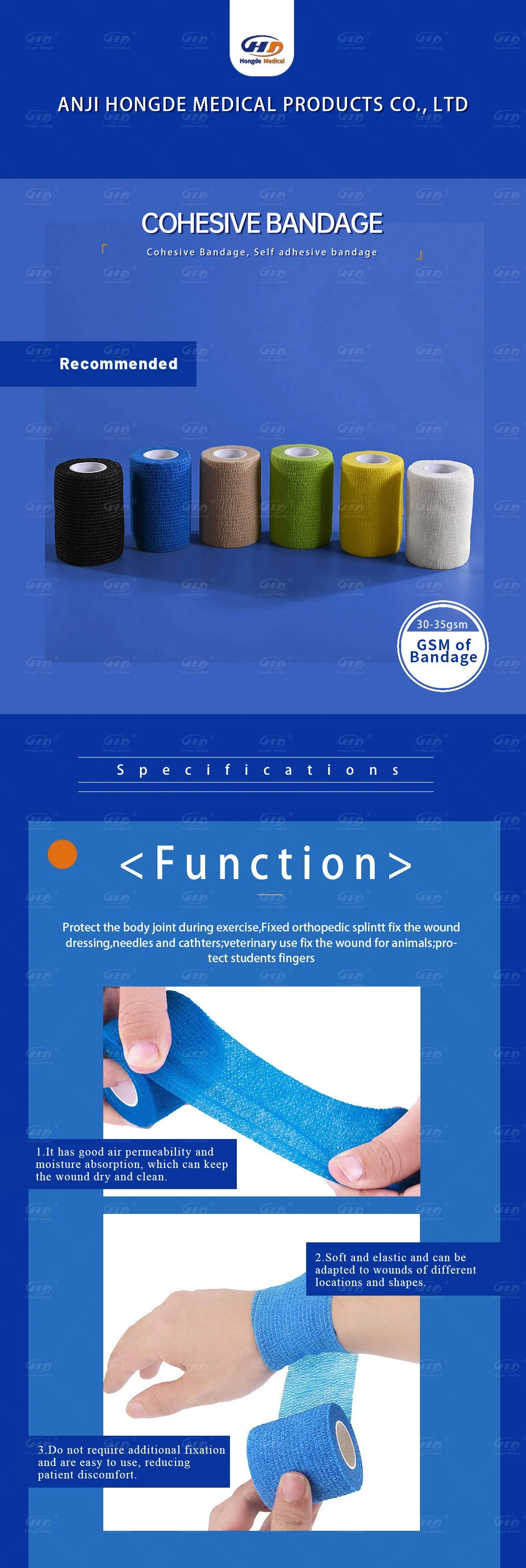 Elastic Self Adhesive Bandage Details