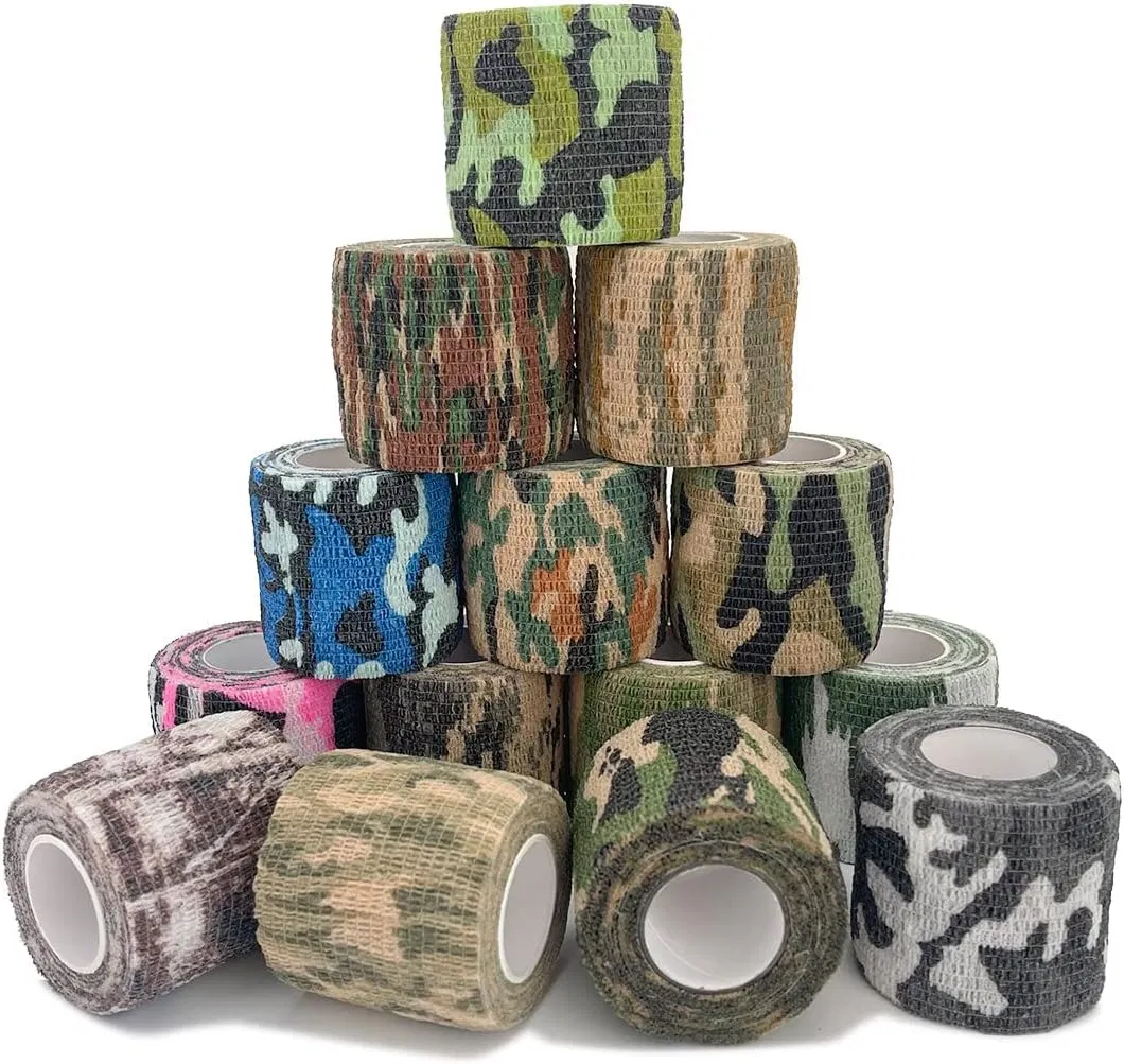 Custom Camouflage Self-Adhesive Protective Bandage for Military Army Hunting