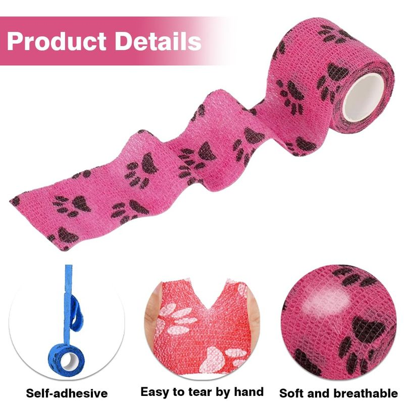 7.5cm 10cm Self Adhesive Bandage Vet Wrap Bandage for Pets