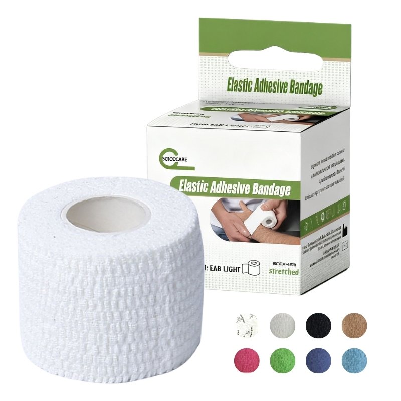 Wholesale Hand-Tearable Weightlifting Thumb Tape Elastic Adhesive Bandage Hook Grip Tape for Wrist Ankle Support